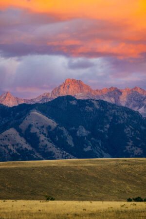 Madison Range autumn sunset